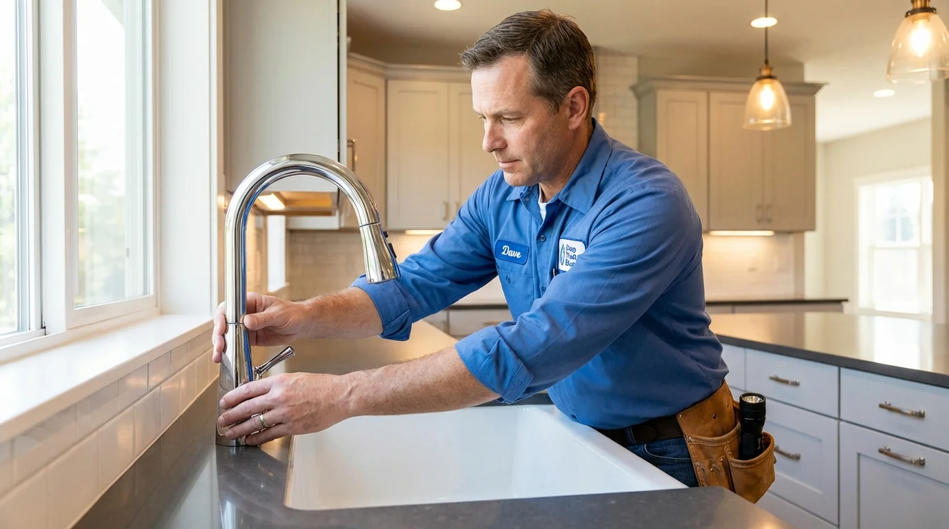 Kitchen faucet installation by Johns Plumbing LLC in Lihue